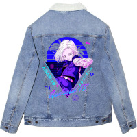 Android 18 Unisex Sherpa-lined Denim Jacket | Artistshot