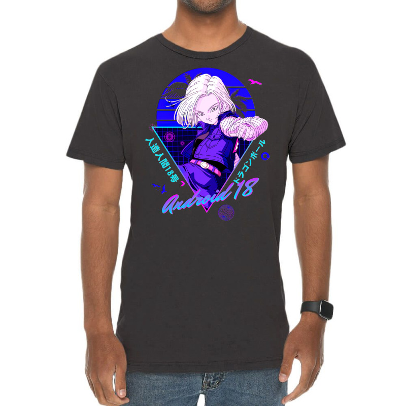 Android 18 Vintage T-Shirt by etheletolibq | Artistshot