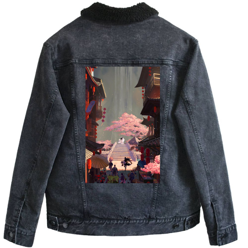 Mdzs Aesthetic Unisex Sherpa-Lined Denim Jacket by fufolyhtyl | Artistshot