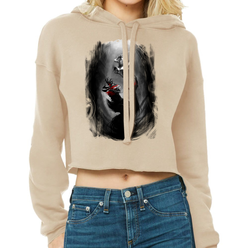 Samurai Jack Showdown Cropped Hoodie by yernatayyiby | Artistshot