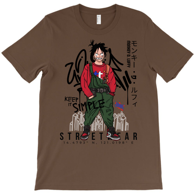 Anime Luffy Strawhat Streetwear Onepiece T-Shirt by etheletolibq | Artistshot