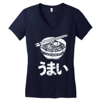 Japanese Language Umai Delicious Ramen Nihongo Otaku Fan Women's V-neck T-shirt | Artistshot