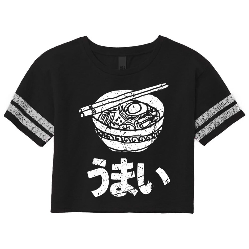 Japanese Language Umai Delicious Ramen Nihongo Otaku Fan Scorecard Crop Tee by aramejegq | Artistshot