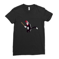 Minimalist Cat In The Hat Baseball Ladies Fitted T-shirt | Artistshot