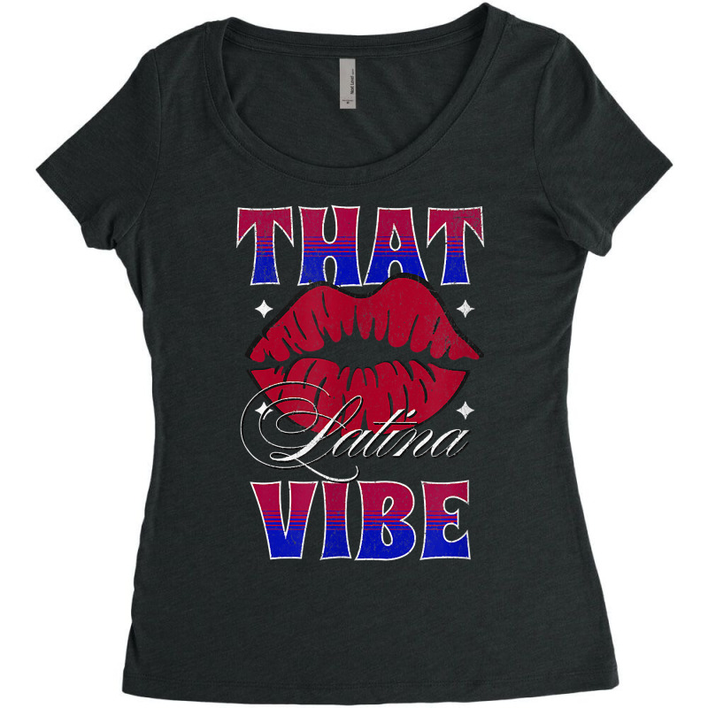 That Latina Vibe   Cute Latina Girl T Shirt Women's Triblend Scoop T-shirt by calvinittgos | Artistshot