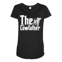 The Cowfather Farmer Farming Farm Animal Cow T Shirt Maternity Scoop Neck T-shirt | Artistshot