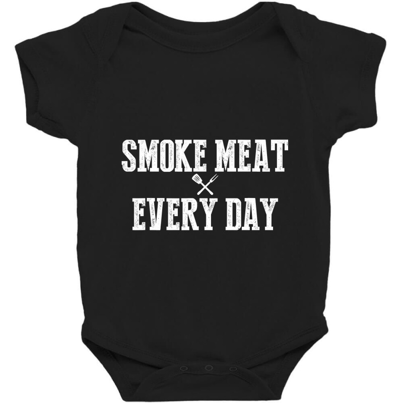 Funny Bbq Smoker Accessory Pitmaster Dad Grilling Gift Men Baby Bodysuit by JamesArtists | Artistshot