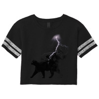 Black Cat Lightning And Metal Scorecard Crop Tee | Artistshot