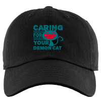 Caring For Your Demon Cat Cat Lightning Kids Cap | Artistshot