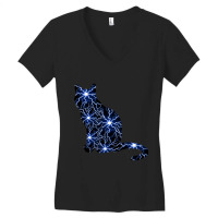 Cat Lightning Women's V-neck T-shirt | Artistshot