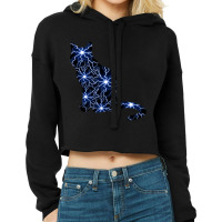 Cat Lightning Cropped Hoodie | Artistshot