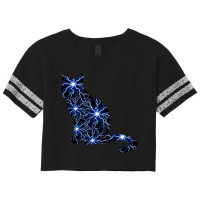 Cat Lightning Scorecard Crop Tee | Artistshot