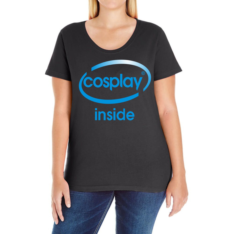 Cosplay Inside Funny Ladies Curvy T-Shirt by mochsholeh | Artistshot