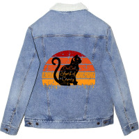 Cat Lightning (1) Unisex Sherpa-lined Denim Jacket | Artistshot