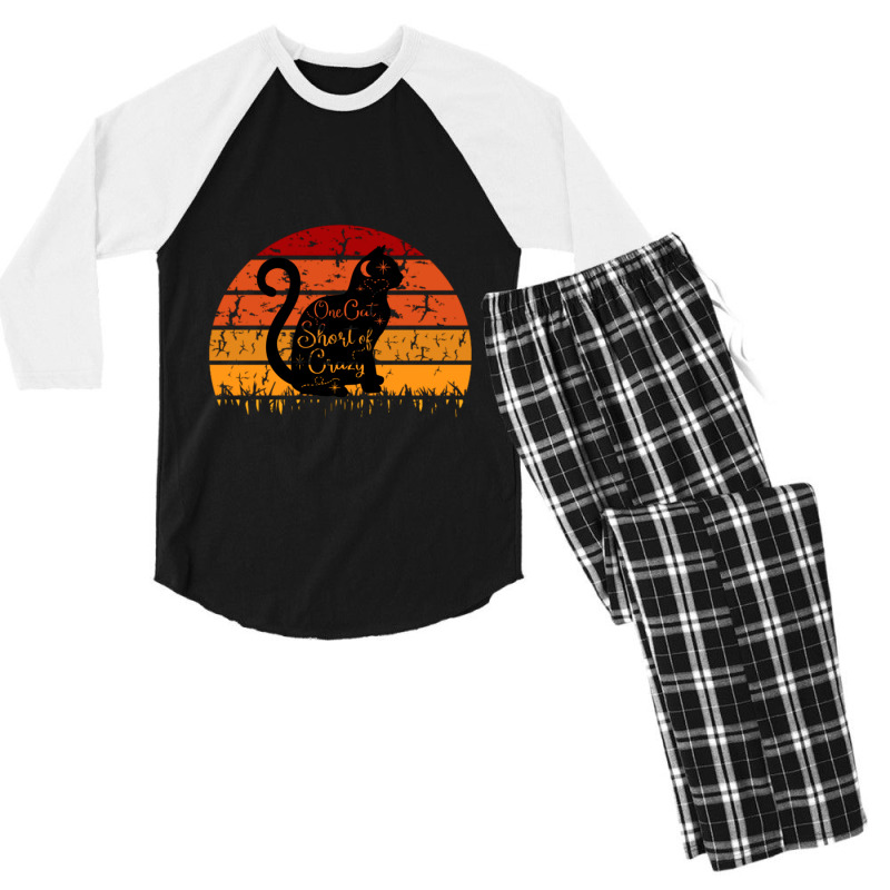 Cat Lightning (1) Men's 3/4 Sleeve Pajama Set by CAMMIGRAHAM | Artistshot