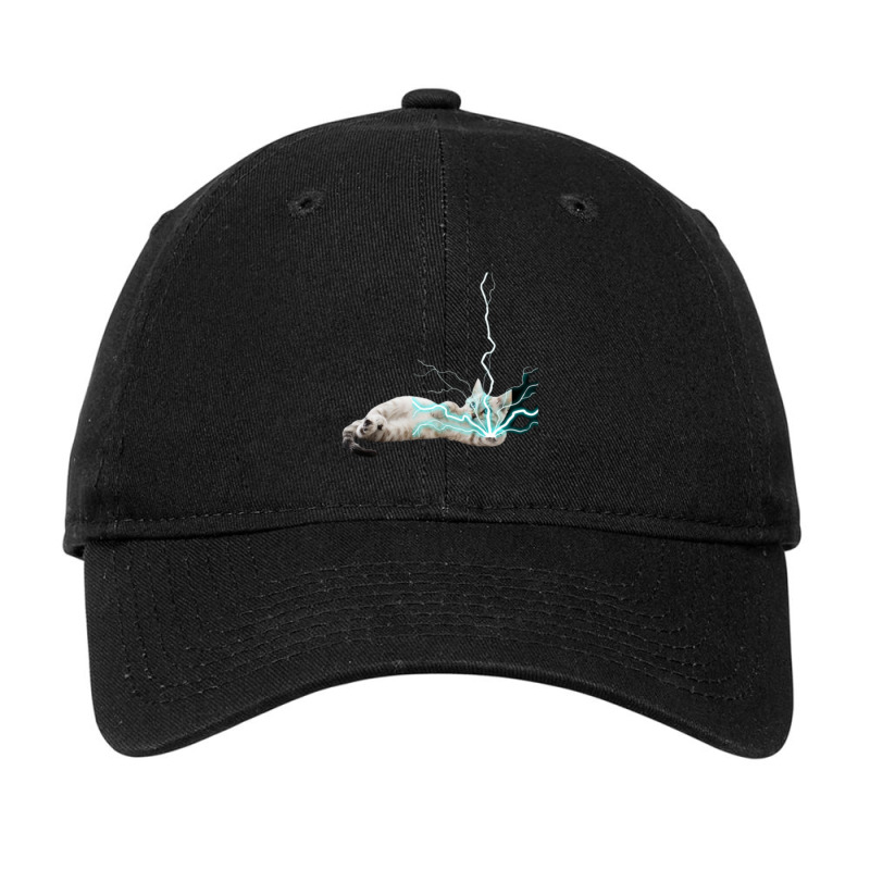 Cat Lightning Adjustable Cap by CAMMIGRAHAM | Artistshot