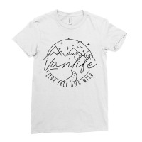 Van Life Essentials Van Dwellers Van Life Nomad Vandwelling T Shirt Ladies Fitted T-shirt | Artistshot