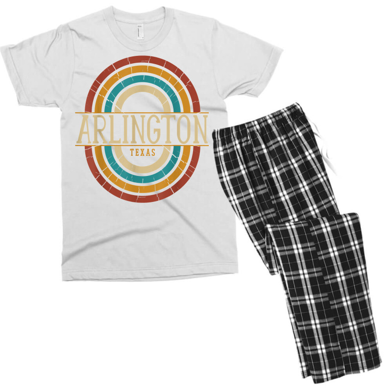 Vintage Retro Arlington Texas Tx Women Men Souvenirs T Shirt Men's T-shirt Pajama Set by calvinittgos | Artistshot