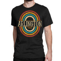 Vintage Retro Arlington Texas Tx Women Men Souvenirs T Shirt Classic T-shirt | Artistshot