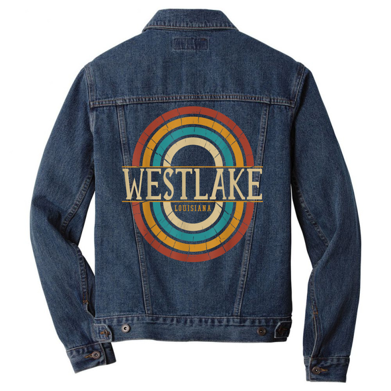 Vintage Retro Westlake Louisiana La Women Men Souvenirs T Shirt Men Denim Jacket by hyong5i4 | Artistshot