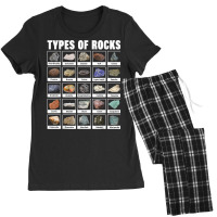 Types Of Rocks T Shirt For Geologists Geology Geologist T Shirt Women's Pajamas Set | Artistshot