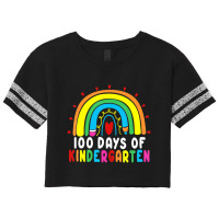 Trending 100 Days Of Kindergarten Rainbow 100th Day School Teacher Scorecard Crop Tee | Artistshot