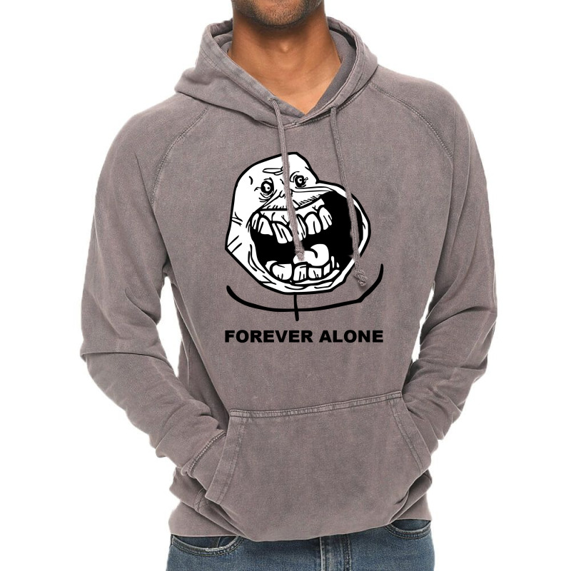 Troll Happy Forever Alone Vintage Hoodie | Artistshot