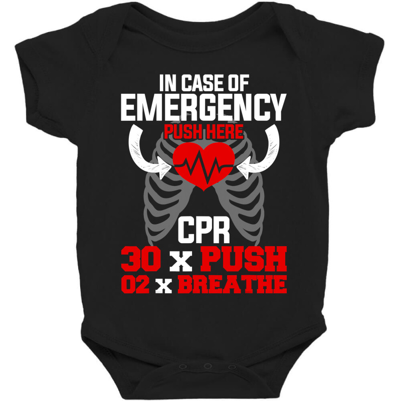 Funny Cpr Instructor First Aid For Nurses Cpr Instructor Baby Bodysuit by JamesArtists | Artistshot