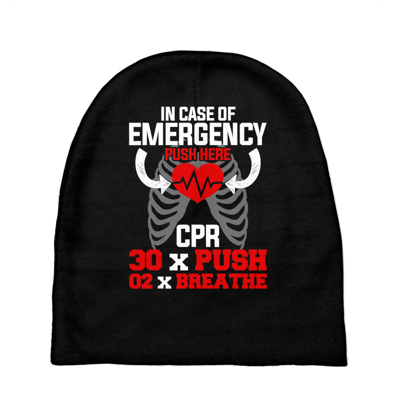 Funny Cpr Instructor First Aid For Nurses Cpr Instructor Baby Beanies by JamesArtists | Artistshot