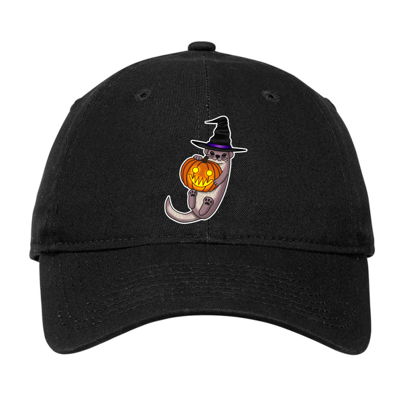 Funny Cute Halloween Otter Lover Gift Otter Love Gifts Adjustable Cap | Artistshot