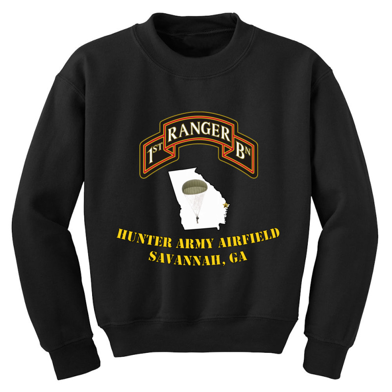 Trending 75th Rangers-hunter Army Airfield 1st Bn Ranger Unit Youth Sweatshirt by Bostic Walling | Artistshot