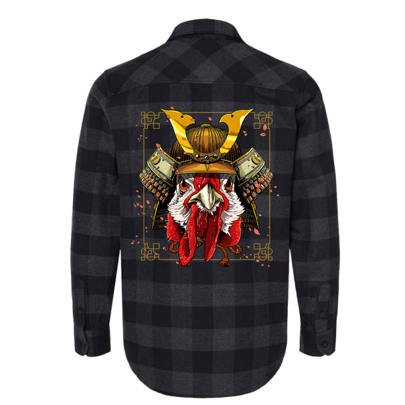 Chicken Chick Samurai Chicken Warrior Samurai Lovers Women Men 211 Roo Flannel Shirt | Artistshot