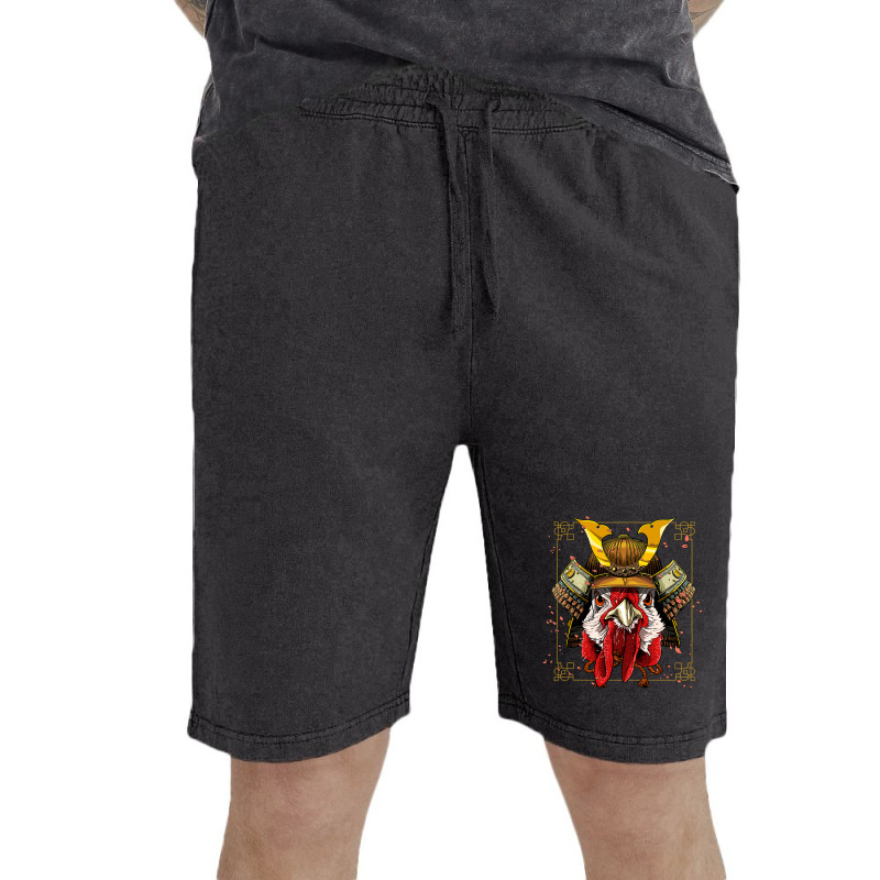 Chicken Chick Samurai Chicken Warrior Samurai Lovers Women Men 211 Roo Vintage Short | Artistshot