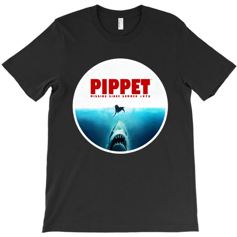 Jaws Pippet Men Black Tshirt Size S-2XL 