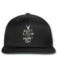 Limited Edition Keep Calm & Hunt On Camo Print Pattern Deer Hunter Printed Hat | Artistshot