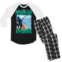 Hot Trend Mens Fishing This Fisherman Is Awesome Fish Hunting Lover Men's 3/4 Sleeve Pajama Set | Artistshot