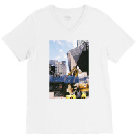 City Animal  Put To Work Classic Music V-neck Tee | Artistshot