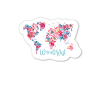 Wanderlust Map Sticker | Artistshot