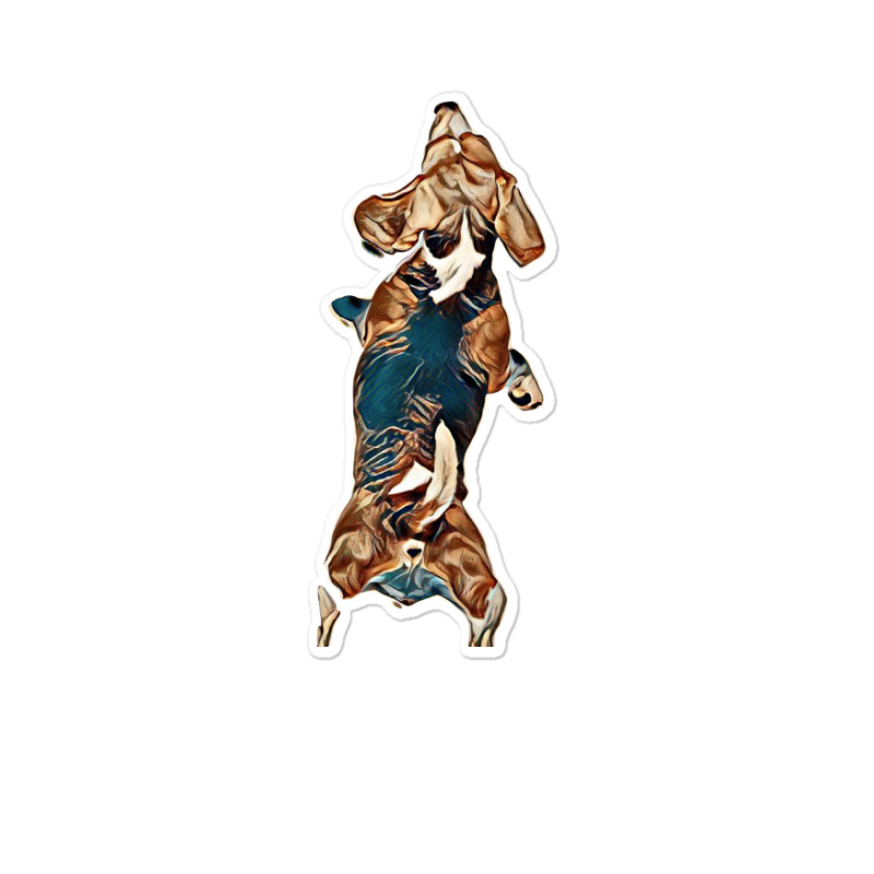 Dog Beagle Dancing Isolated Sticker | Artistshot