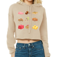 Assorted Arabian Sweets  Arabic Sweets Cropped Hoodie | Artistshot