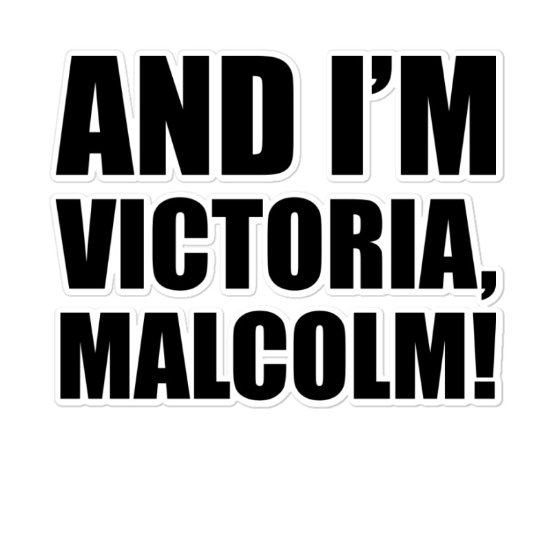 Malcolm (black) Sticker | Artistshot