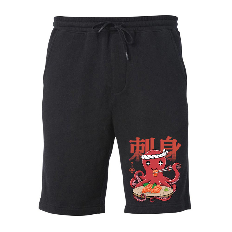 Octopus Sashimi Kawaii Fleece Short | Artistshot