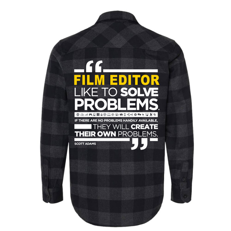 Film Editor Latest Design 2017   Nature Funny Flannel Shirt | Artistshot