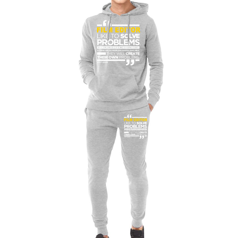 Film Editor Latest Design 2017   Nature Funny Hoodie & Jogger Set | Artistshot