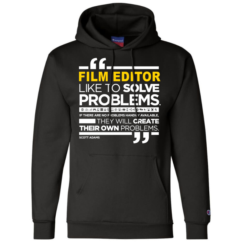 Film Editor Latest Design 2017   Nature Funny Champion Hoodie | Artistshot