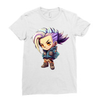 Future Trunks Cute Chibi Ladies Fitted T-shirt | Artistshot