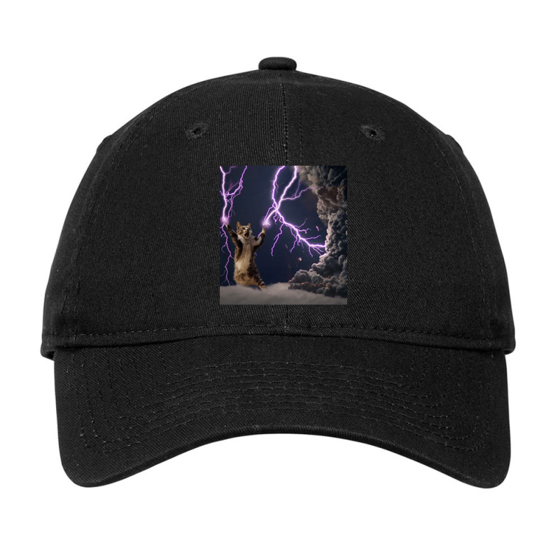 Cat Lightning  Lightning Cat Adjustable Cap by CAMMIGRAHAM | Artistshot