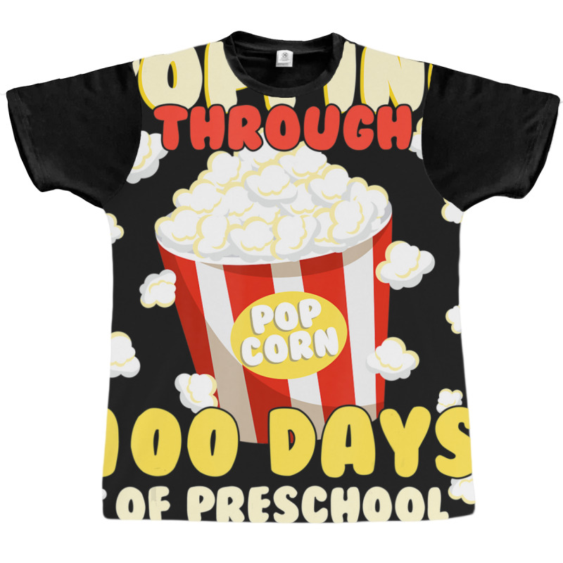 Limited Edition 100 Days Smarter Popping Through 100 Days Of Preschool Graphic T-shirt | Artistshot