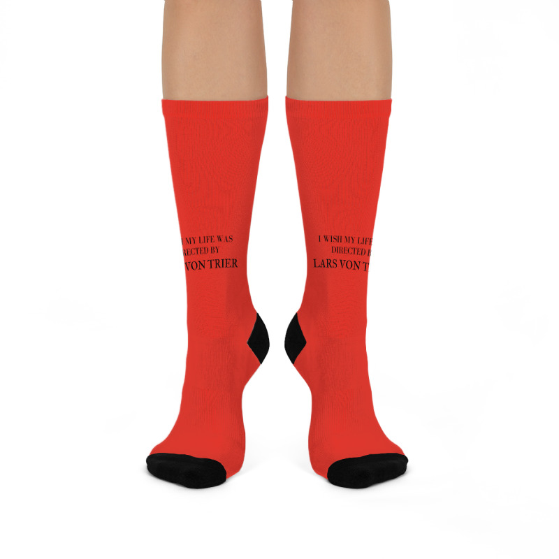 I Wish My Life Was Directed By Lars Von Trier  Classic Music Music Crew Socks | Artistshot