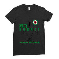 F 18 Hornet Luftwaffe Von Kuwait Ladies Fitted T-shirt | Artistshot